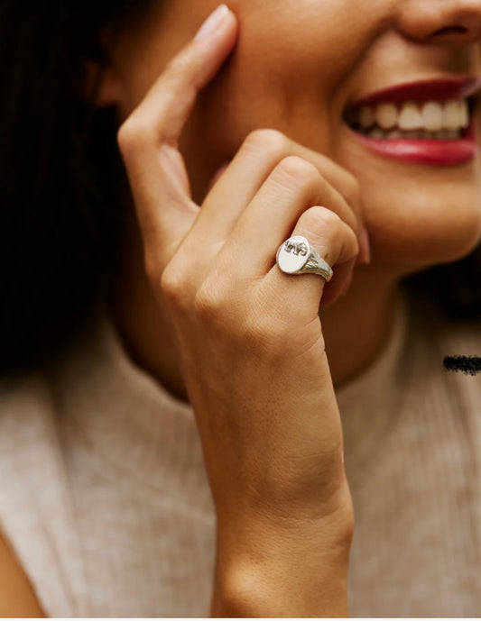 Elephant Signet Ring