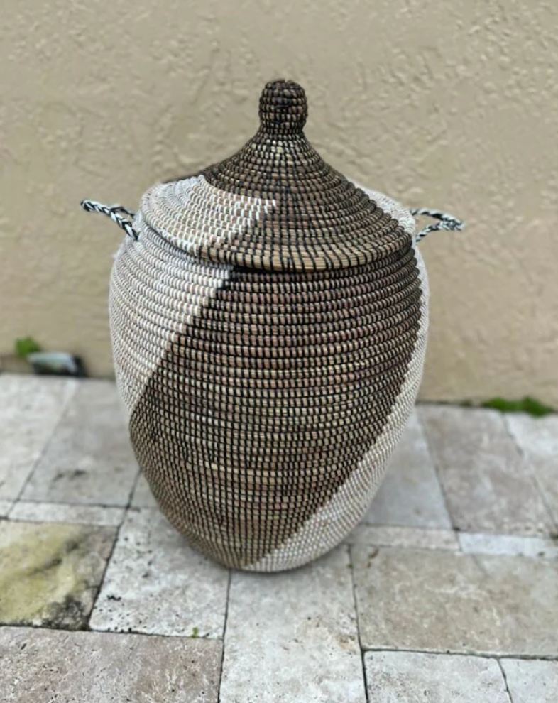 Medium PVC Snake Basket- Monochrome