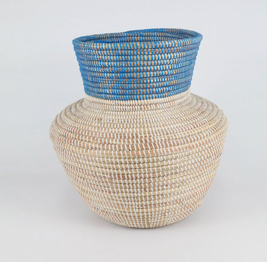 Two Tone African Vase Basket