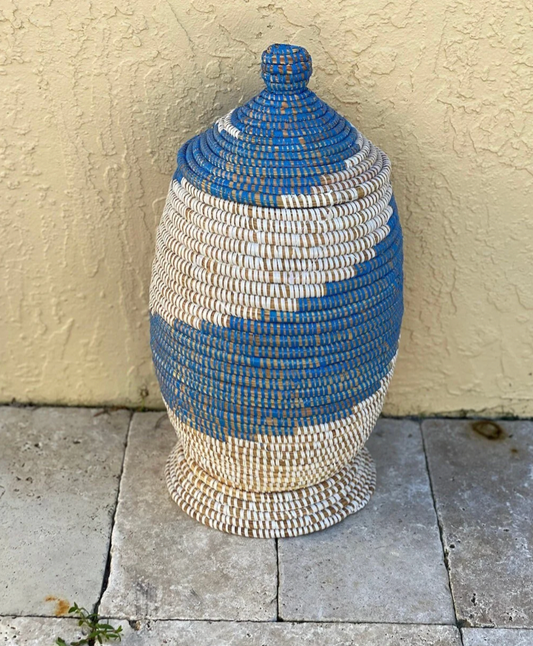 Small PVC Basket- Blues