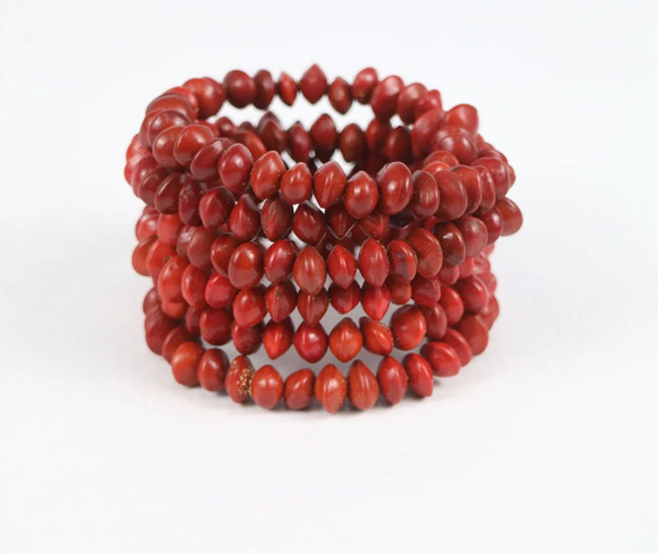 Red Seed Wrap Bracelet