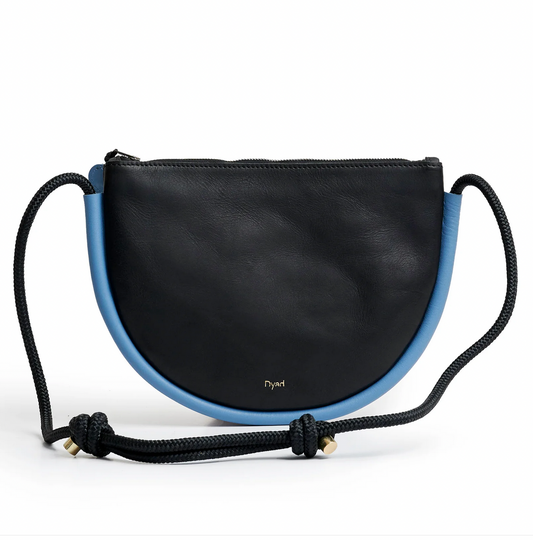 Selene Bag- Black and Sky Blue