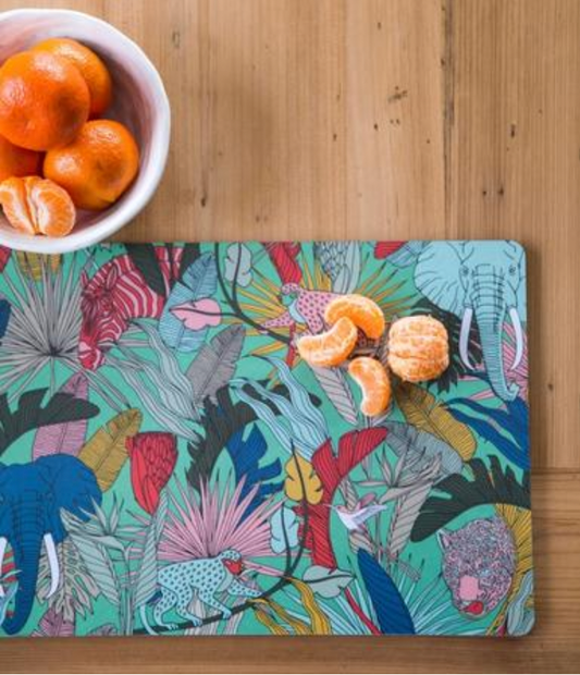 Melamine Placemats- Wild at Heart Green